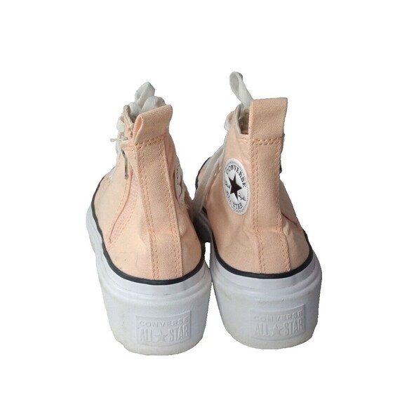 Converse Chuck Taylor All Star Lift Platform High Shoes Size 6.5 Peach Beam - Picture 6 of 10